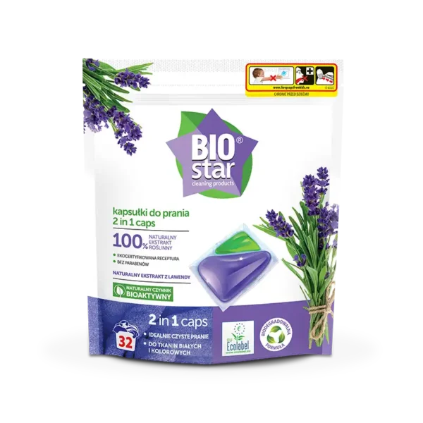 BIOstar Ekologiczne kapsułki do prania cleaning products 32 szt