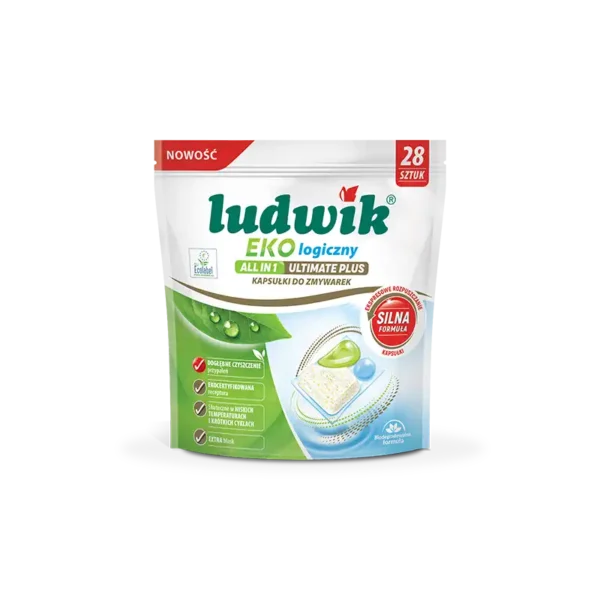 Ludwik Ekologiczny All in 1 Ultimate Plus kapsułki do zmywarek 28 szt.
