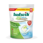 Zestaw zawiera - Ludwik Ekologiczny All in One Ultimate Plus kapsułki do zmywarek 88 szt. x2