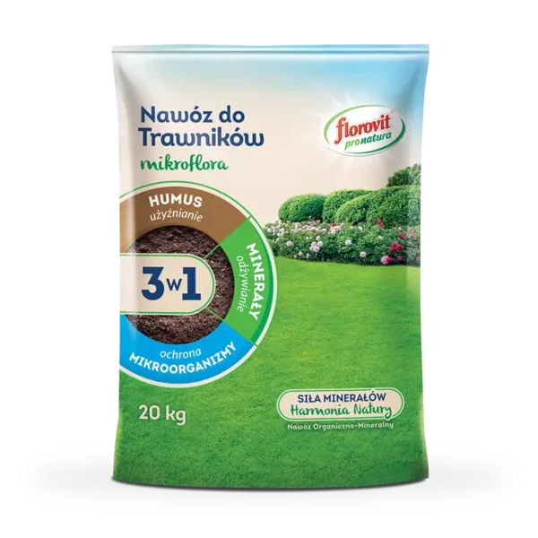 Florovit Mikroflora 3w1 nawóz do trawników 20 kg