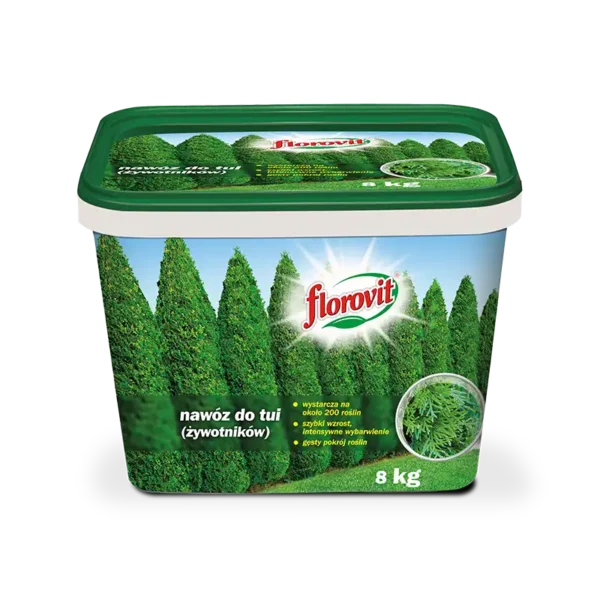 Florovit nawóz do tui (żywotników), wiadro 8 kg