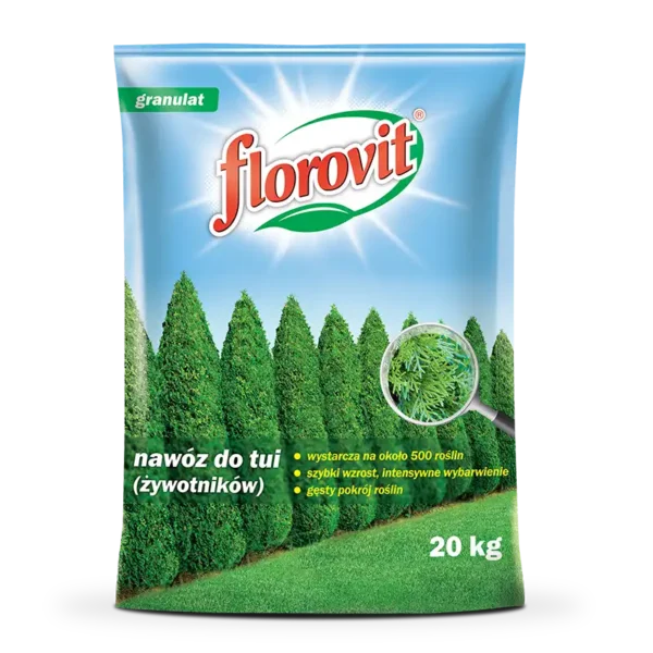 Florovit nawóz do tui (żywotników), worek 20 kg