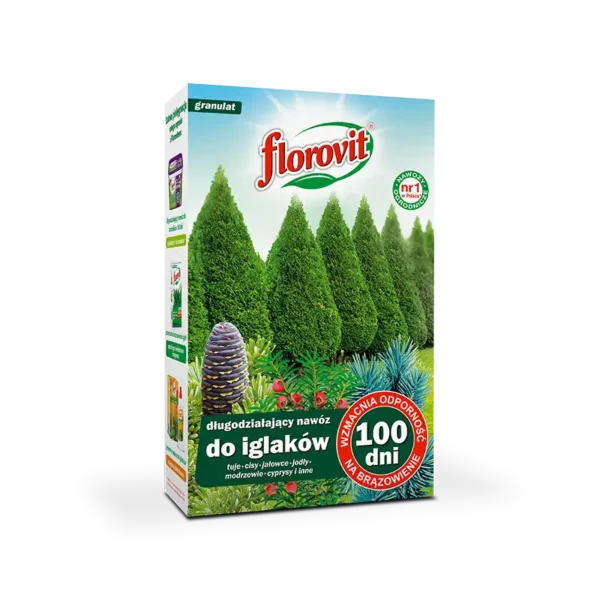 Florovit Nawóz długodziałający do iglaków – 100 dni, karton 1 kg