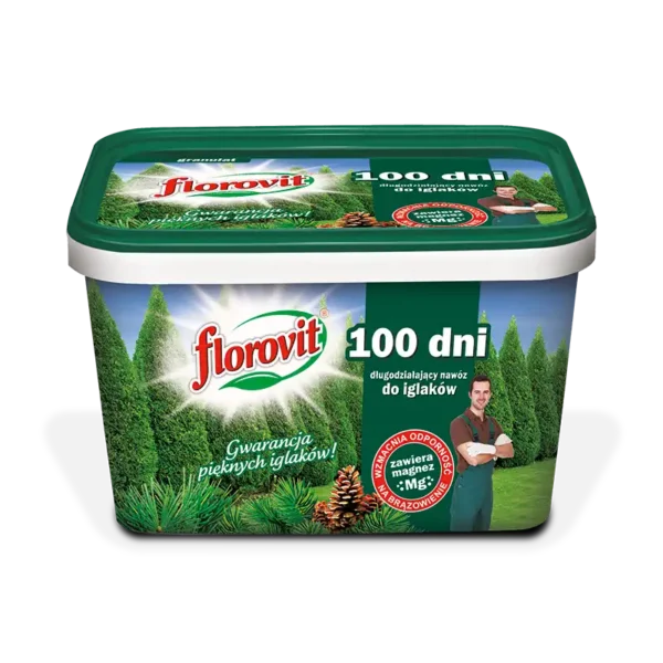 Florovit Nawóz długodziałający do iglaków – 100 dni, wiadro 4 kg