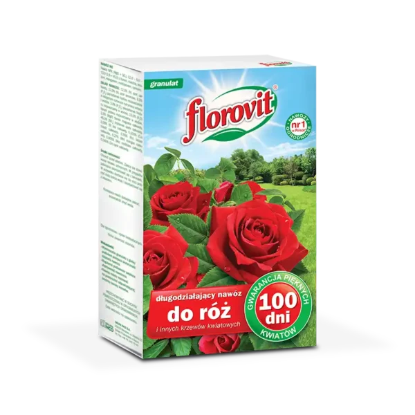 Florovit Nawóz długodziałający do róż i innych krzewów kwitnących - 100 dni, karton 1 kg
