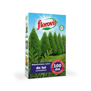 Florovit Nawóz długodziałający do tui (żywotników) – 100 dni, karton 1 kg