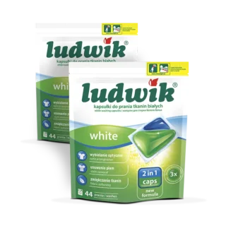 Ludwik kapsułki do prania białego w zestawie