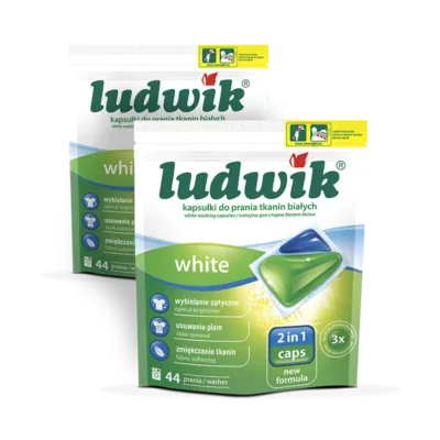 Ludwik kapsułki do prania białego w zestawie
